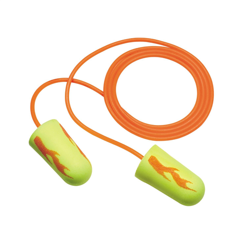 3Mâ„¢E-A-Rsoftâ„¢ Corded Earplugs Neon Yellow Blasts