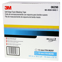 Tape Soft Edge Foam Masking 3/4" 27.3yds - Shop 3m Tools & Equipment