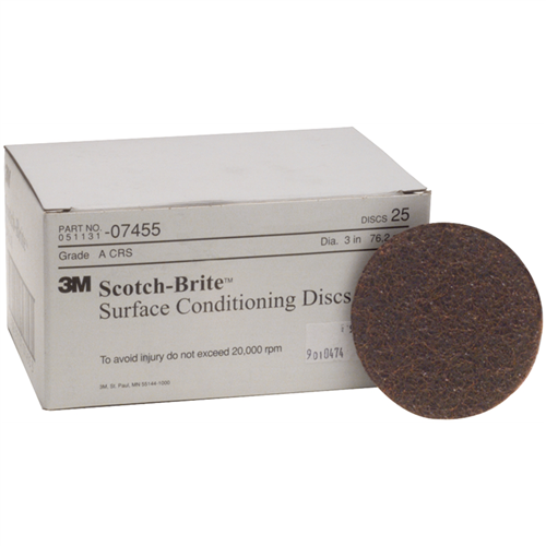 3" Scotch Brite Surface Conditioning Discs Coarse Brown
