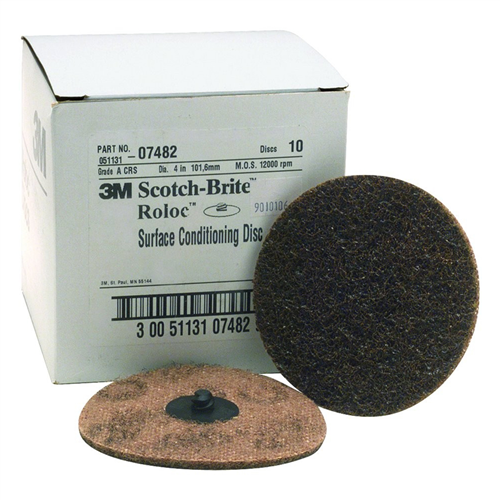 4" Coarse Scotch Brite Roloc Surface Conditioning Discs 