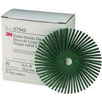 3" Radial Green Bristle Discs 50 Grade - Shop 3m Tools & Equipment