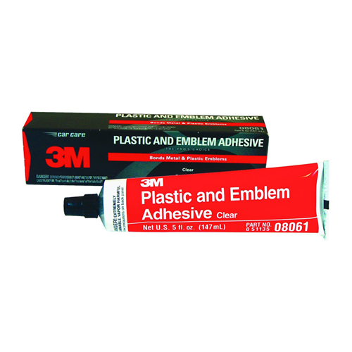 Adhesive Plastic & Emblem Clear 5oz Tube