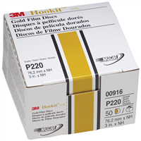 Gold Film Discs Hookit P200 3in 50pk - Shop 3m Tools & Equipment