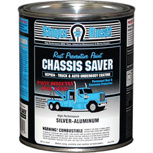 Chassis Saver Paint, Stops and Prevents Rust, Sliver-Aluminum, 1 Quart Can