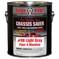 Chassis Saver Paint, Stops and Prevents Rust, Gray, 1 Gallon Can