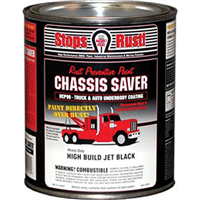 Chassis Saver Paint, Stops and Prevents Rust, Gloss Black, 1 Quart Can