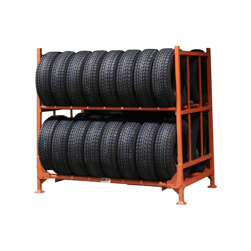 Heavy-Duty Foldable and Stackable Tire Rack