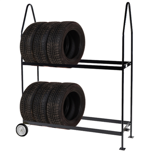 Tire Display on Wheels Standard