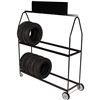 Deluxe Tire Display on Wheels