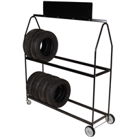 Deluxe Tire Display on Wheels