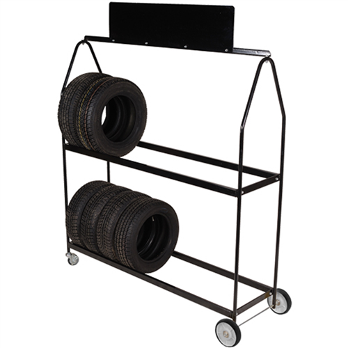 Deluxe Tire Display on Wheels