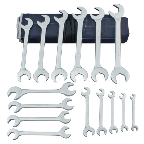 15-Piece Chrome Angle Wrench Set