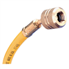 96" R-12 Yellow Hose With Auto Shut-Off Fittings