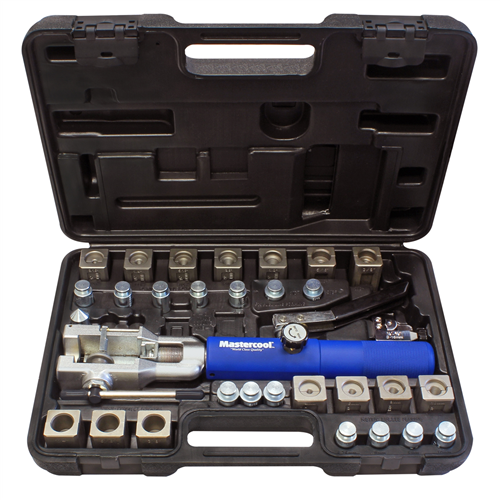 Universal hydra flaring tool set with tube cutter