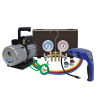 3 Cfm Vacuum Pump w/ 55100-R Leak Detector