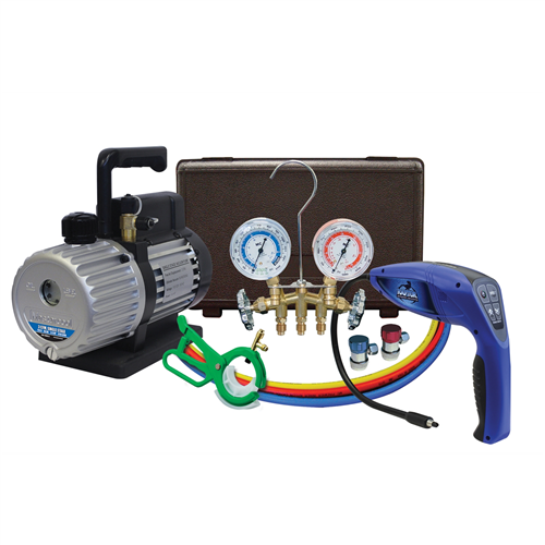 3 Cfm Vacuum Pump w/ 55100-R Leak Detector