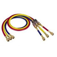 Mastercool 90264-72 72" Yellow Charging Hose W/Manual Shut-Off