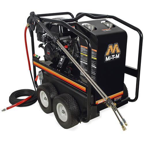 Mi-T-M HSP-3504-3MGH Mi-T-M Gas-Powered Direct Drive Hot Water Pressure Washer with 3500 PSI