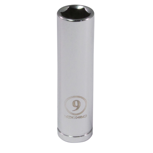1/4" Drive 9MM 6 Point Deep Socket