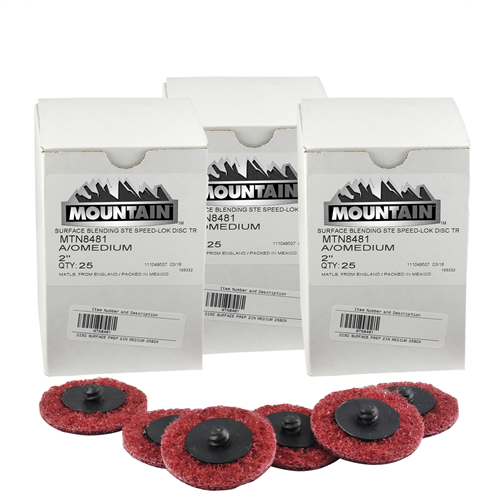 Mountain Mtn8481 3-Pack Disc Surface Prep 2In Medium 25/Box