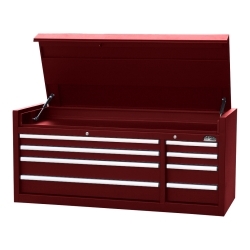Mountain Tbt8008a-X Red 56" 8 Drawer Top Chest “ Red