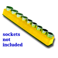 Mechanics Time Saver 1283 1/2 in. Drive Magnetic Yellow Socket Holder 10-19mm