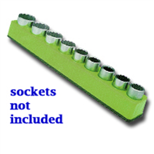 1/2 in. Drive Magnetic Green Socket Holder 10-19mm