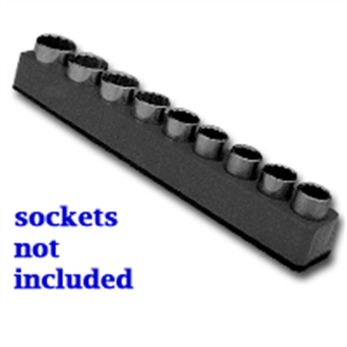 1/2 in. Drive Magnetic Black Socket Holder 10-19mm