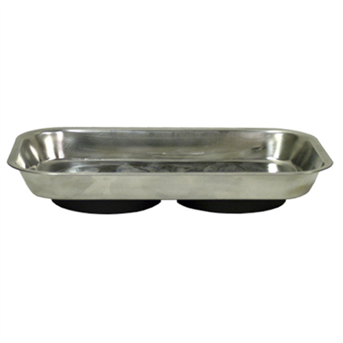 9.5 in. x 5.5 in. Stainless Steel Magnetic Parts Tray