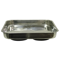 11 in. x 11 in. Stainless Steel Magnetic Parts Tray