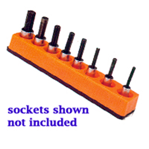 3/8 in. Drive Universal Magnetic Solar Orange Socket Holder 10-19mm