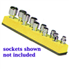 1/4 in. Drive Universal Magnetic Yellow Socket Holder 5-14mm