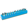 1/4 in. Magnetic Neon Blue 37-Piece Bit Holder