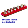 3/8 in. Drive Magnetic Rocket Red Socket Holder 5.5-22mm