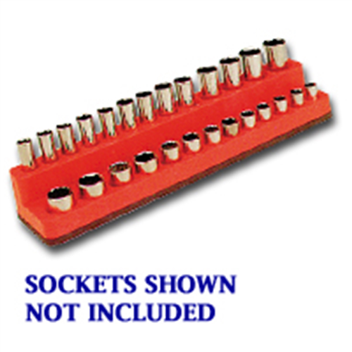Mechanics Time Saver 721 1/4" Drive Deep Red Socket Holder 4-14mm