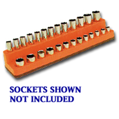 1/4 in. Drive Magnetic Solar Orange Socket Holder 4-14mm