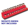 1/4 in. Drive Deep Rocket Red Socket Holder 4-14mm