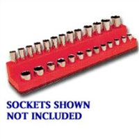 Mechanics Time Saver 727 1/4 in. Drive Deep Rocket Red Socket Holder 4-14mm