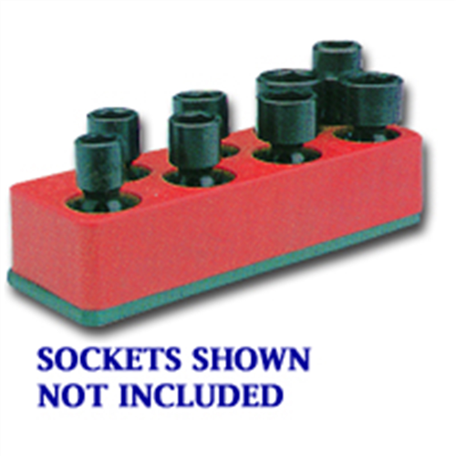 3/8 in. Drive Universal Rocket Red 8 Hole Impact Socket Holder