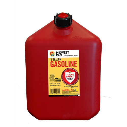 Midwest Can FMD Gasoline Container, 5 Gallon Gas Can