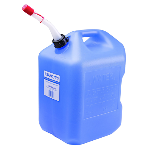 Midwest Can 6 Gallon Water Jug Container with Spout (No Fuel Storage)