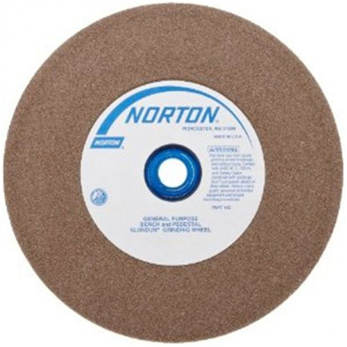 Norton Bench Grinding 24-Grit Wheel, 8 x 1 x 1 in.