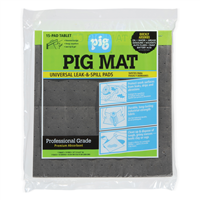New PigÂ® Universal Light-Weight Absorbent Mat Tablet - 14 in. x 14.25 in. (15 Pads per Tablet)