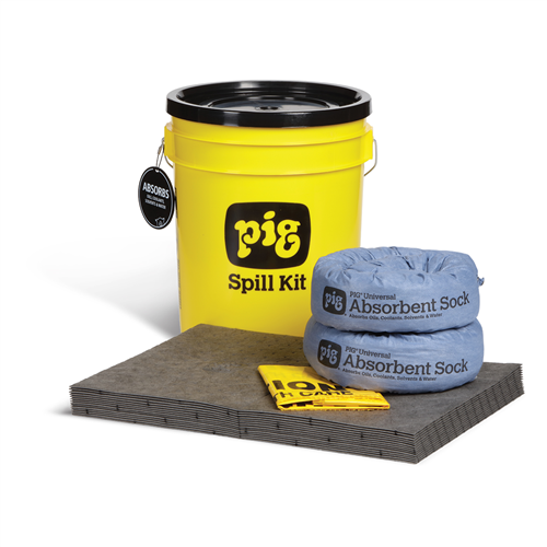 Pig Universal Spill Kit In 5 Gallon Container - New Pig Corporation