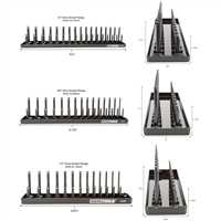 3PC Socket Tray Set, Metric