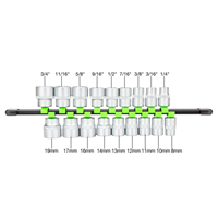 Great Neck Tools Llc 22980</Br>18Pc Bolt Ext Socket Set