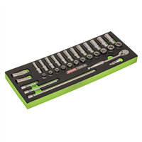OEMTOOLSâ„¢ 31-Piece 3/8 in. Drive 6-Point Shallow/Deep Mechanic's Set