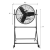 Great Neck Tools Llc 24880 24 Rolling Tilt Fan