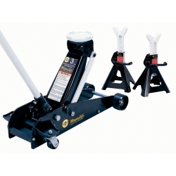 3 Ton MagicLift Service Jack with Free Pair of 3 Ton Jackstands