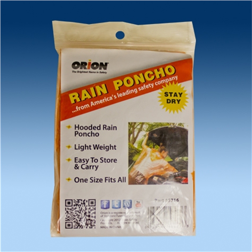 Orion Safety Products 462 Orion Packaged Rain Poncho